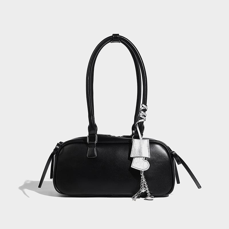 High Appearance Level Fashion Bow Baguette Bag Love Hanging French Lace-up Niche Design Shoulder Underarm Bag