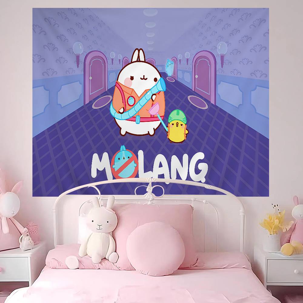 Cute Rabbit Mmolang Colorful Tapestry Wall Hanging Bohemian Wall Tapestries Mandala Wall Hanging Sheets