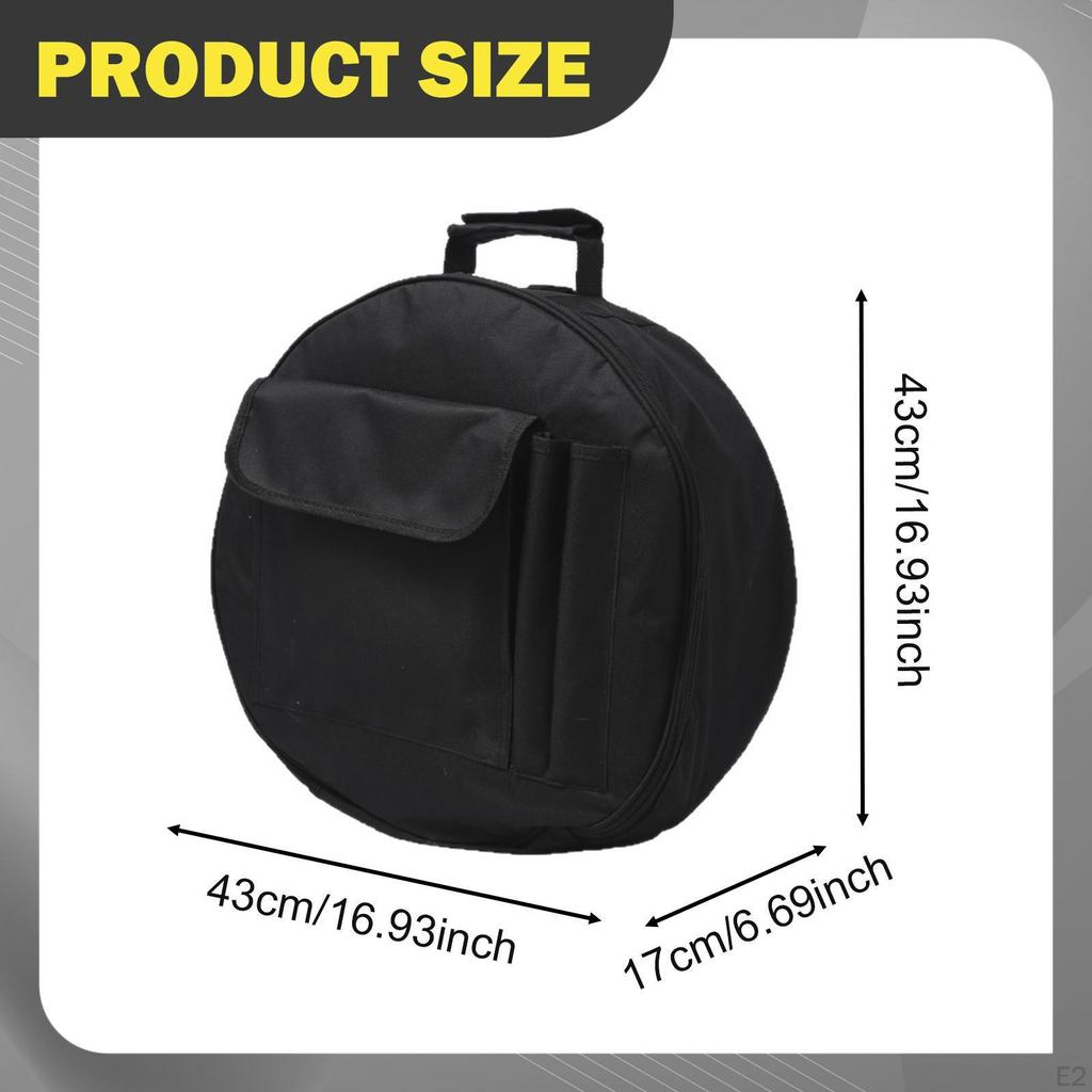 Snare Drum Bag Adjustable Shoulder Straps 13/14 inch Portable Water Resistant Oxford Protector with