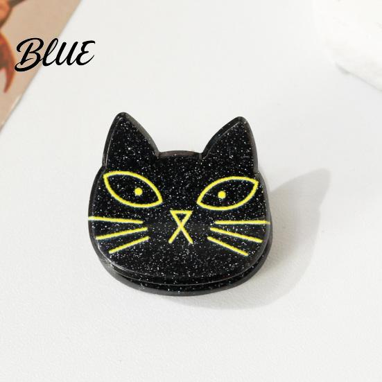 Decorative Bat Hair Pins Halloween Cartoon Clips for Women Girls Acrylic Glitter Pumpkin/Ghost/Bat/Cat Cute Pumpkin Ghost Accessories Accessories,