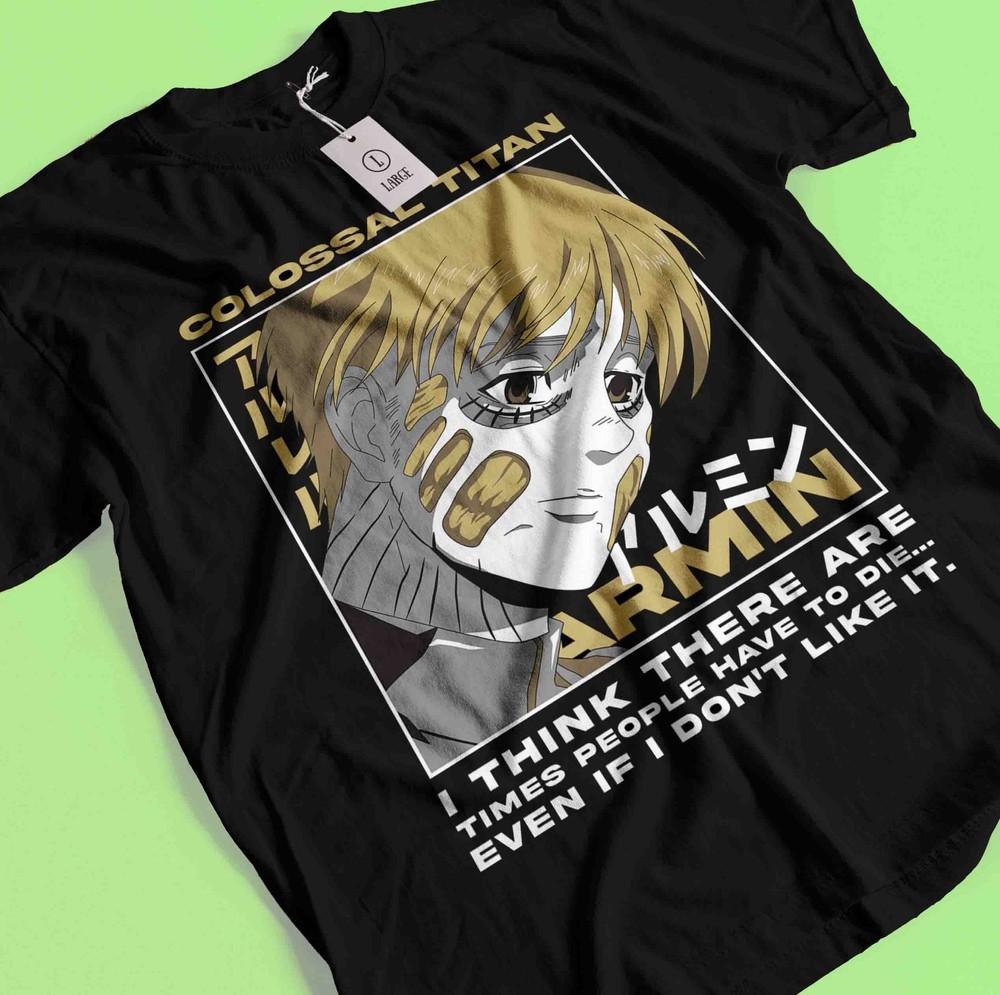 Attack On Titan Shirt Eren Mikasa Tshirt Levi T-Shirt AOT Erwin Hange Armin Tee