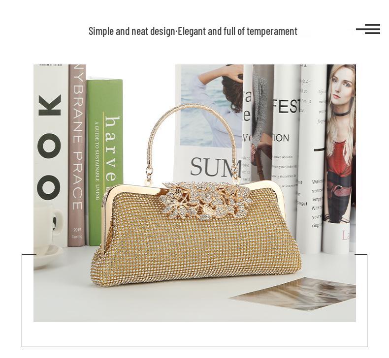 European & American Diamond Bling Evening Shoulder Crossbody Bag
