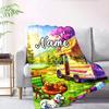 Home Custom Blankets Comfortable Soft Lightweight Allseason Multipurpose Blanket For Picnics Sofas Offices Beds Living Rooms Perfect Gift For Friends