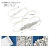 Sweet Ribbon Bridal Belt Silver Korean Style Wedding Belt Long Gown Belt Bridal Sashes Women