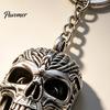 Compact Hanging Accessory 3D Printed Skull Keychain, Detailed Skeleton Key Ring Pendant for Carving Bag Backpack, Spooky Cool Accessory, Halloween