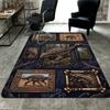Prehistoric Creatures Pattern Rug Floor Mat for Living Room or Bedroom Soft and Comfortable Carpet a Gift for Birthday and Holiday.