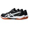 ASICS 12 Indoor Sports Unisex Size 001 2E GEL-ROCKET Shoes, 1073A080, Adult, (Black/White), 25.0 cm,
