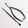 AXiON Cuticle Nipper Cuticle Snip Leather Blade from Germany + Pusher/Cuticle (with Cover) Solingen, #slg008967fba