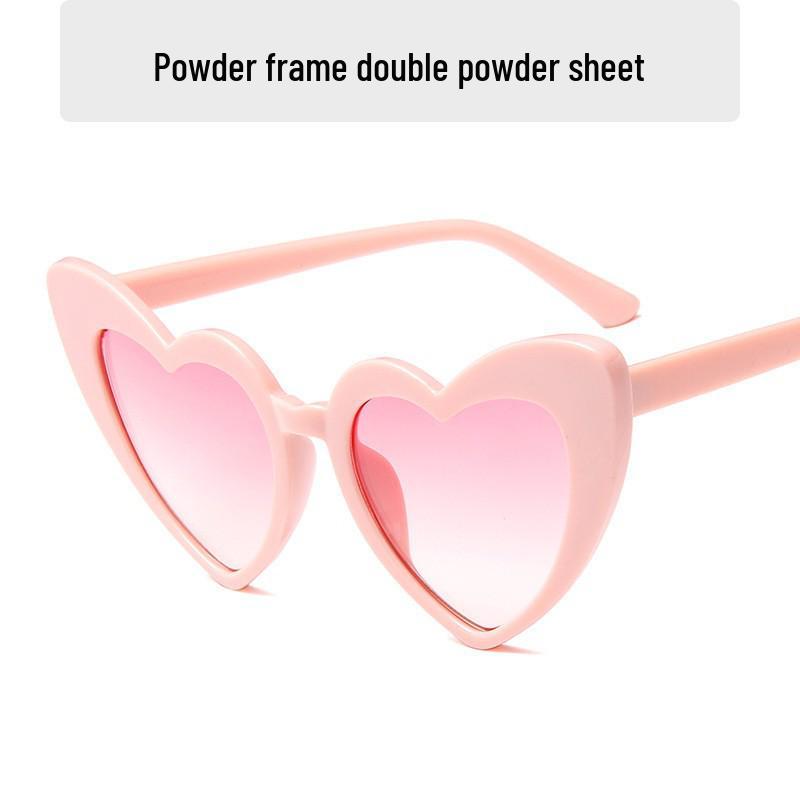 Trendy Heart-Shaped Sunglasses - Douyin Style Fashion