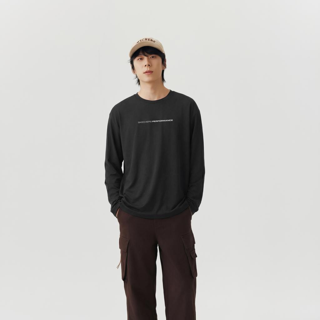 Skechers Comfortable Soft Long Sleeve Crew Neck T-Shirt Men tops P226M231-0018