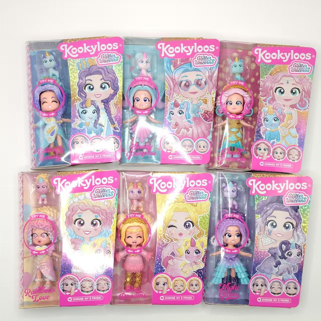 Kookyloos Princess Dolls Glitter Doll Comes With Doll Collection of Clothes Headband Plus Unicorns Pet Girls Surprise Birth Date Present