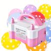 1pc - Electric balloon pump, balloon blowing machine, inflation pump, double hole automatic inflation machine, balloon filling
