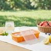 Covered Silicone Ices Cubes Tray For Freezing Storage Box Ices Block Mold