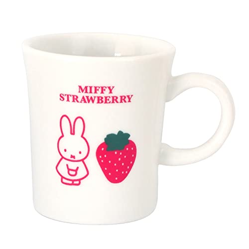 

Кружка Miffy Dick Bruna 404160, прибл.. 9,1 жидких унций (270 мл), Клубника, Белый, Сделано в Японии