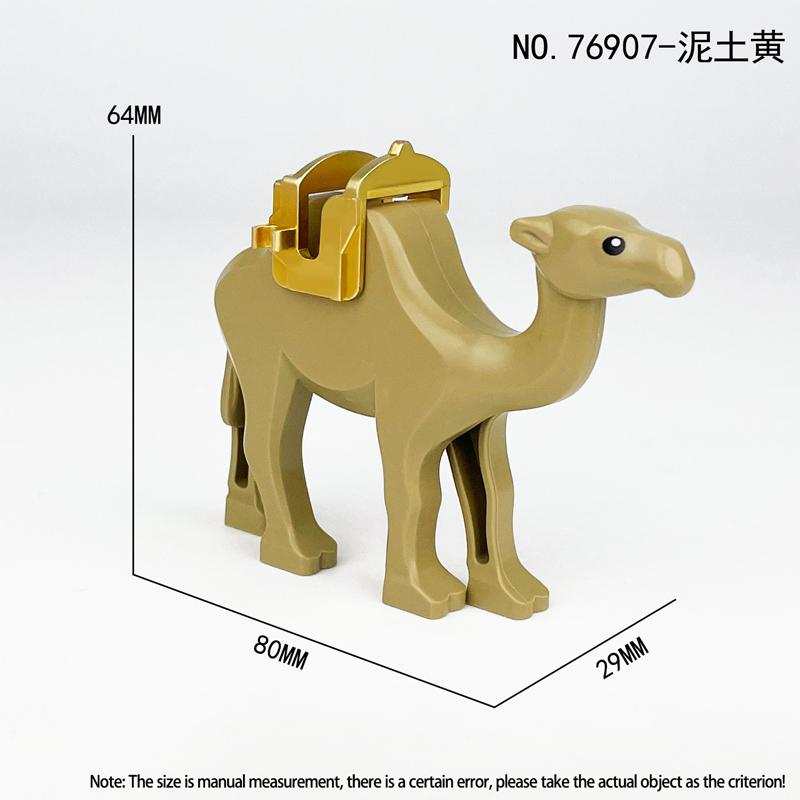 MOC Animal Scene Building Blocks Zoo Elephants Giraffes Chimpanzee Camels Goats Camel Parrots Pigeon Accessories Bricks Toys N09