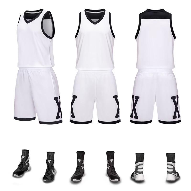 

Дышащий мужской и женский спортивный костюм - футболка с коротким рукавом для бадминтона и баскетбола для тренировок и соревнований L белый