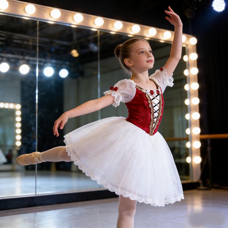Children’s Ballet Performance Costume TUTU Skirt, Adult Classical Ballet Petticoat Voluminous Skirt Ball Gown Competition