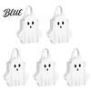 Compact Trick or Treat Carriers Halloween Ghost Cardboard Gift Bag Cute Candy Goodie Bags Decorative for Parties with Handle Birthday Party
