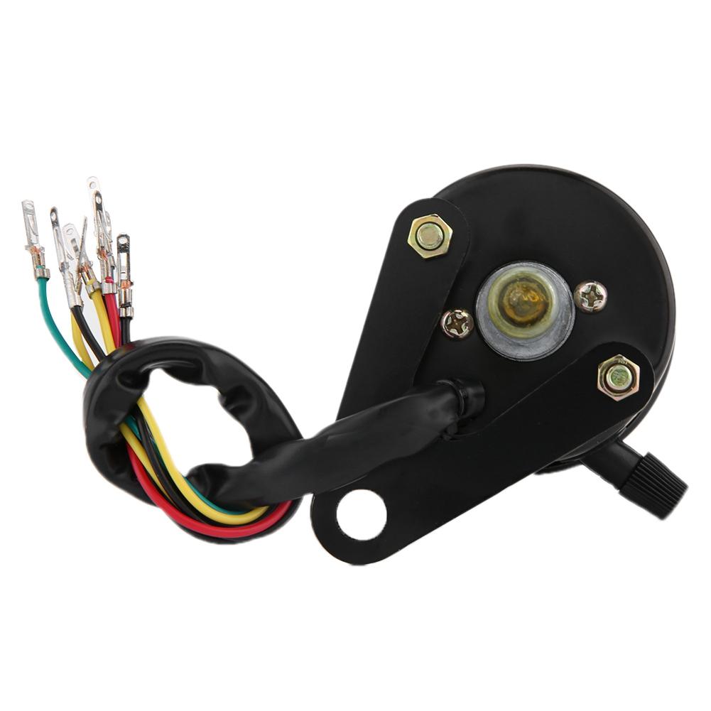 DC 12V Universal Motorcycle LED Backlight Dual Odometer Speedometer Gauges Meter