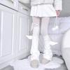Subculture Pure White Wings Horn Leg Cover Japanese Harajuku Stacked Over Knee Socks Autumn and Winter Personalized Strap Socks