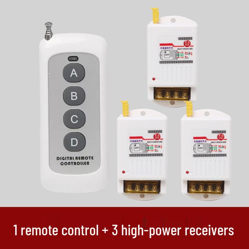 High-Power Submersible Pump with Smart Wireless Remote and Light Control, 220V Multi-Channel Wiring-Free Power Supply