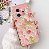 For Vivo Y39 5G Y300i 5G / Vivo V2436 V2444A Back Cover Girly Fashion Flower Butterfly Painting Case Soft Clear Silicone Funda