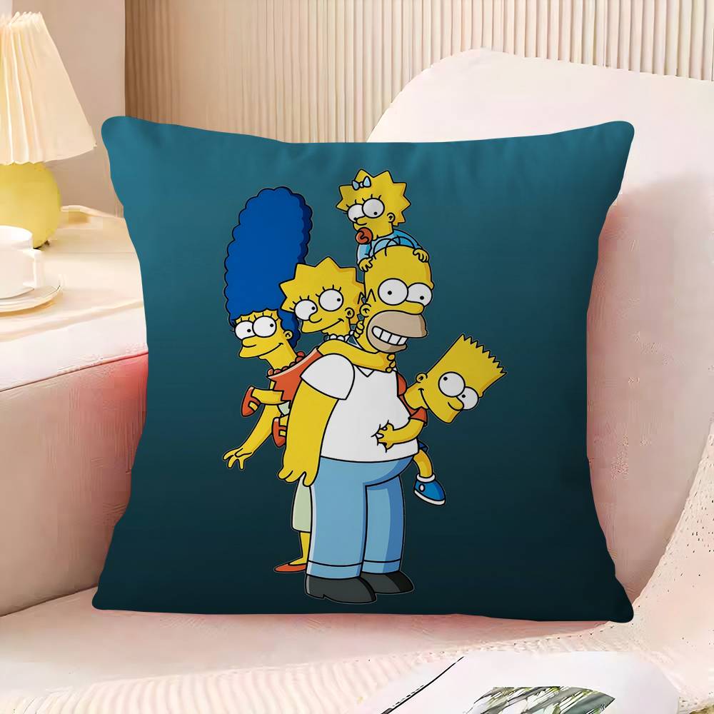 

Анимация Наволочка S-Симпсоны Автомобильная декоративная подушка Чехол для дивана Автомобиль Рождественский подарок 40x40см 45x45см 16x16Inch