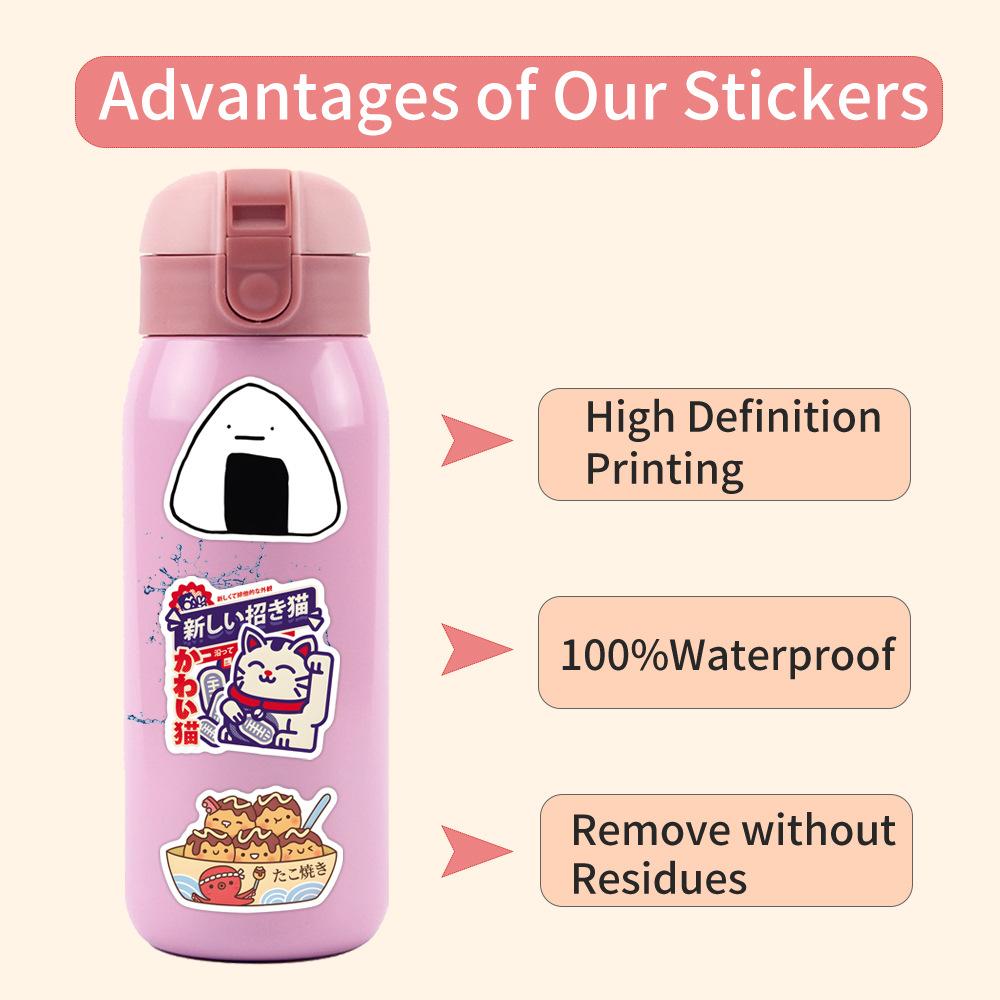 55 Japanese Cartoon Graffiti Stickers Decorate Suitcase Laptop Mobile Phone Stickers