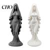 Study Room Ornament 3D Printed Veiled Goddess Statue Artistic Wearing Veil Women Figurine Sculpture Decoration for Home Office Living Desktop