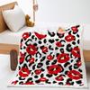 Blanket Red Lips Crystal Fleece Lamb Fleece Blanket Digital Printing Blanket Thin