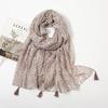 Lovely Patchwork Aztec Floral Tassel Viscose Shawl Scarf Lady High Quality Wrap Headband Bufandas Muslim Hijab Sjaal 180*90Cm