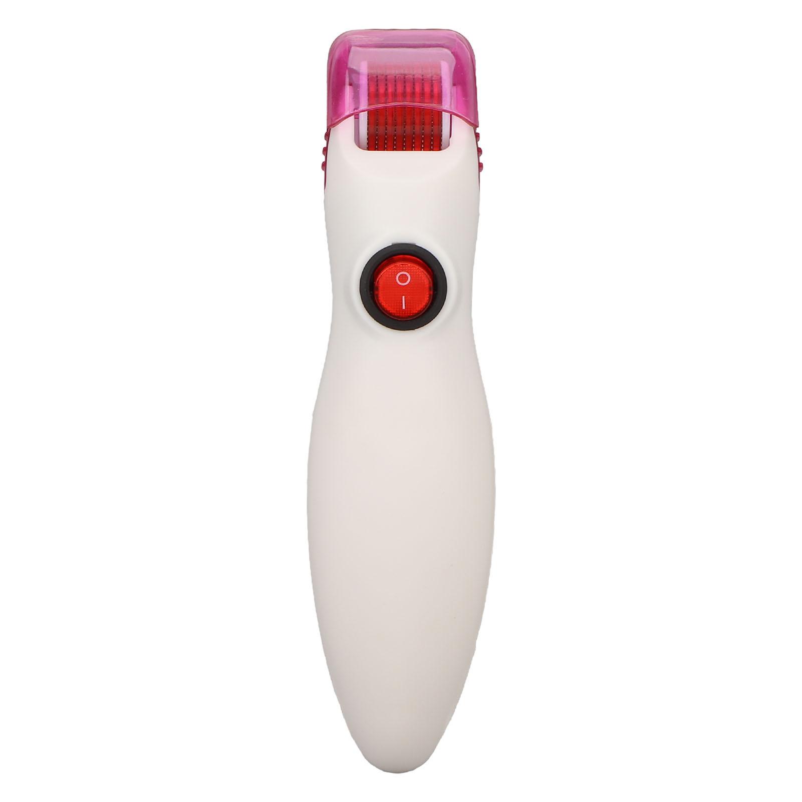 

LED Face Microneedling Roller Vibration 540 Pins Painless Scar Removal Reduce Pimples Hair