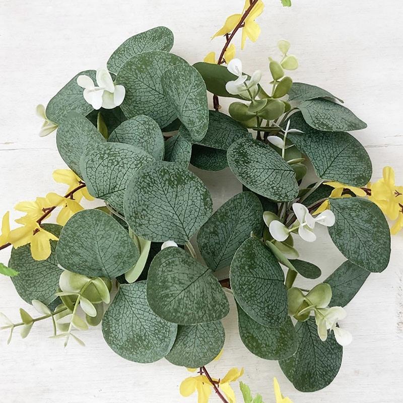 Christmas Candle Garlands Rings Simulation Mini Wreaths for Candle Christmas Candle Holder Candle Wreaths Christmas