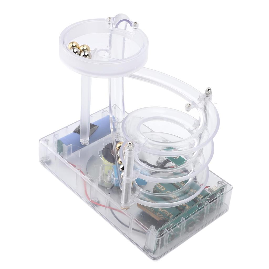 Kinetic Art Perpetual Motion Machine, Rolling Ball Perpetual Motion Machine, Continuous Rotation, Desktop Decoration, Toy, Stress Relief (Clear)
