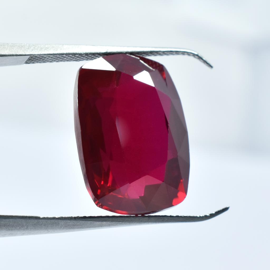 Natural Red Ruby Loose Gemstone 20.00 Ct Cushion Cut for Jewelry Making and Gem Collections