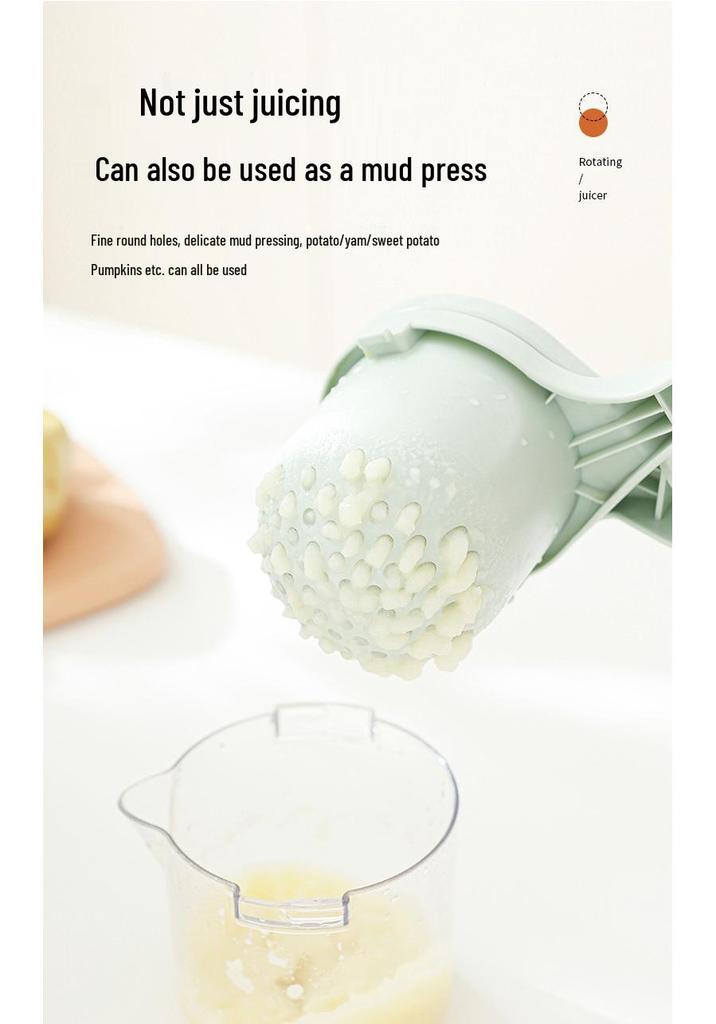 Compact Manual Juicer: Portable Fruit Squeezer & Pulp Separator