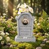 Photo Frame Design Pet Memorial Stone Waterproof Resin Pet Tombstone  Lawn Garden
