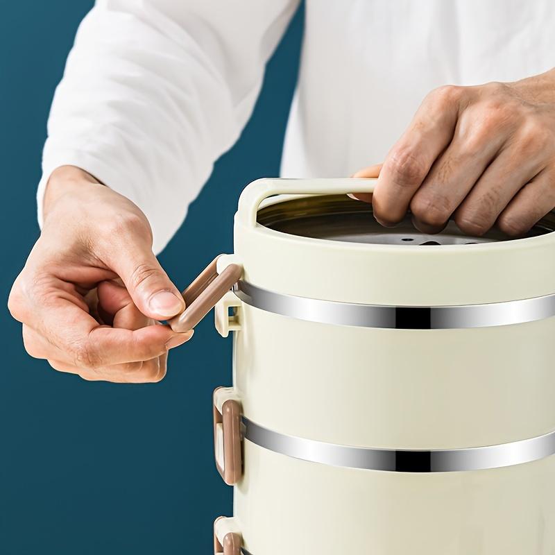 Matlåda i flera lager Bärbar matlåda i rostfritt stål Specialmatlåda för kontorsarbetare Stor kapacitet Matbehållare