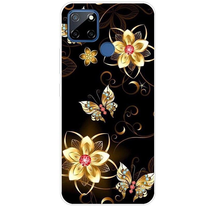 Чехол для Realme 7i RMX2193, 6,5 дюйма, силиконовый мягкий чехол из ТПУ для OPPO Realme C12, чехол для телефона, задняя крышка Realme7i RMX2103, Fundas