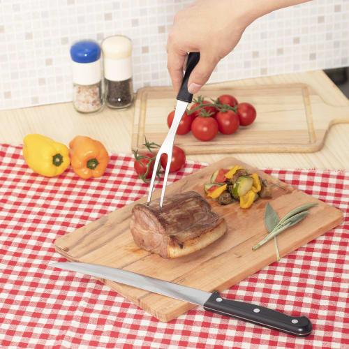 Tramontina Plenas Lightweight Design Carving Fork, 26cm, Lightweight and Durable, All-Purpose Series, Black, Dishwasher Safe, Ultra Lightweight, Made