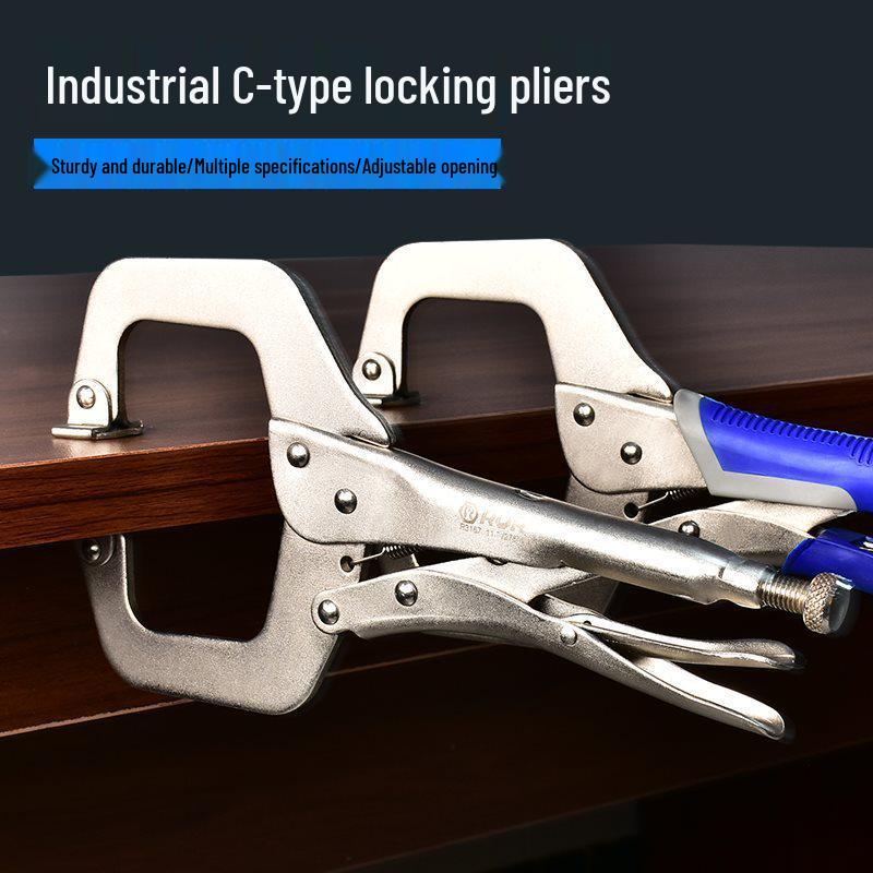 Multi-Function Heavy-Duty Wide Mouth Vise Grip C-Clamp for Woodworking
