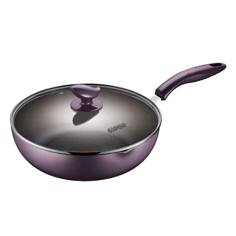 Supor Fire Red Dot Non-Stick Wok/Frying Pan, 28cm