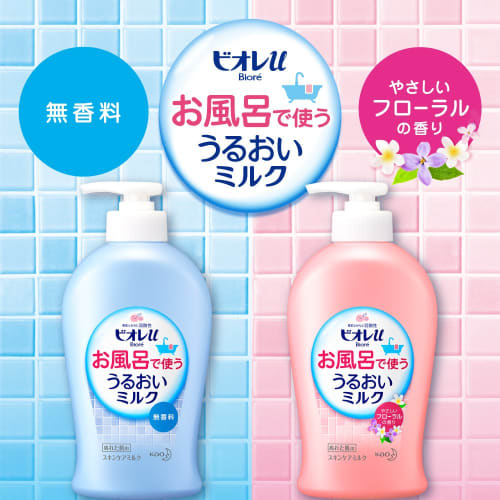 Biore u Moisturizing Milk for Bathing Floral 300ml (x 1)