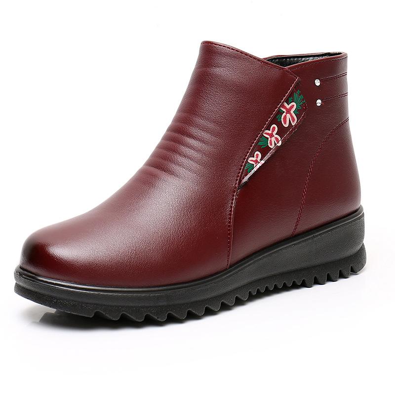 Modă Femei Cizme de Zăpadă Tocuri Joase Cizme de Gleznă Pantofi cu Platformă Femeie Iarnă Blănoase Botas Mujer Cizme cu Fermoar Lateral 2024 Pantofi de Iarnă Noi