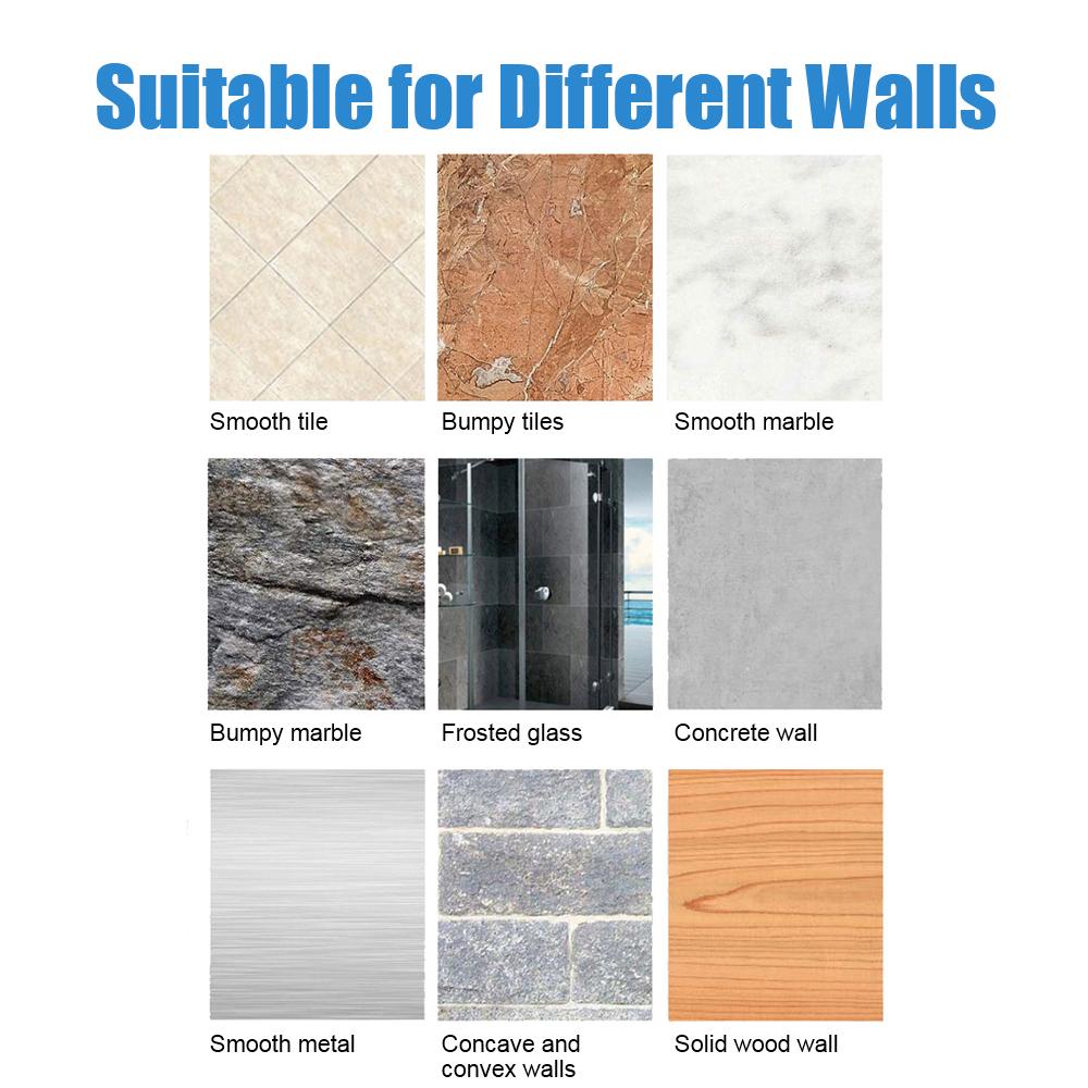 Shower Storage Basket Bath Towel Holder Wall Mounted Shelves Kitchen Organizer No-Drill Bathroom Shelf Rack Black