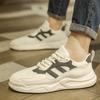 2025 New Men's Shoes Mesh Breathable White Shoes Men's Ultra-light Sports Dad Shoes Soft Sole Casual Board Shoes Men