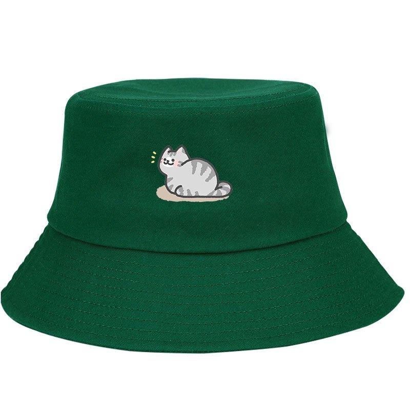 Unisex Fashionable and Versatile American Style Bucket Hats with Cute Animal Prints Adjustable Lightweight and Comfortable