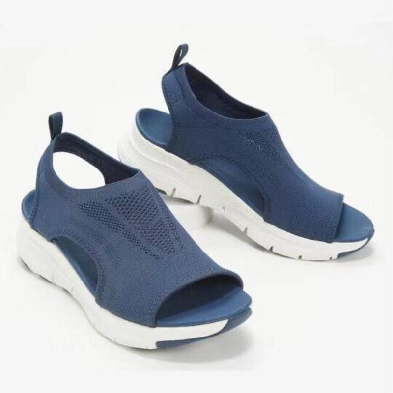 Damenschuhe Sommer Komfort Lässig Sport Sandalen Damen Strand Keilsandalen Damen Plateau Sandalen Römische Sandalen Übergröße