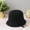 Unisex Cotton Bucket Hat Women Summer Sunscreen Panama Hat Men Pure Color Sunbonnet Fedoras Outdoor Fisherman Beach Cap