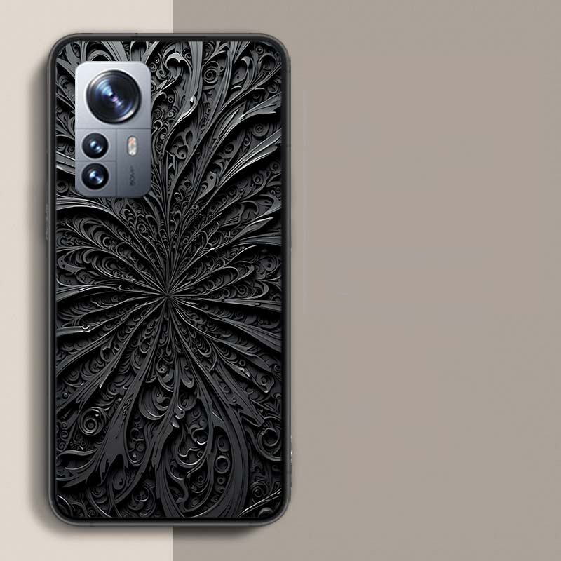 

Black Wood Ancient Mandala Phone Case For Redmi Note 13 Pro Plus 14 Pro+ 12S 12 11S 11T 11E 11 10S 10 9S 9 Xiaomi Capa TPU Note 13 Pro Plus
